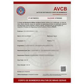 Renovação auto de vistoria do corpo de bombeiros